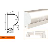 Молдинг фасадный LepninaPlast из полистирола МВ-085/2