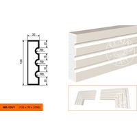 Молдинг фасадный LepninaPlast из полистирола МВ-126/1