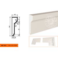 Молдинг фасадный LepninaPlast из полистирола МВ-140/5